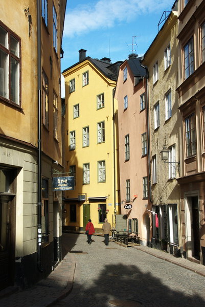 Narrow streets of Gamla stan, Stockholm, Sweden