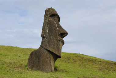 terk edilmiş moai