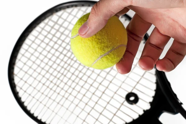 Top ve tenis raketi 2 — Stok fotoğraf