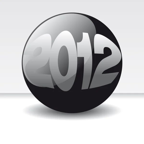 Ball des Jahres 2012. Neujahrsvektor — Stockvektor