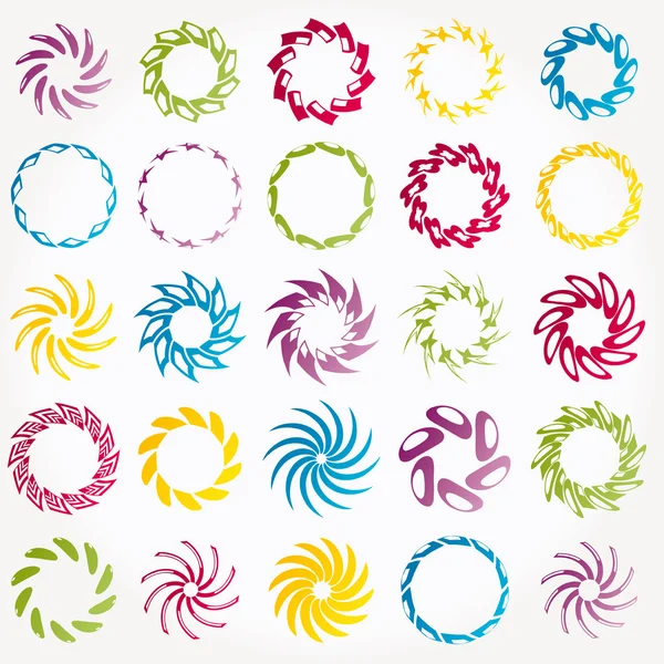 Векторні логотипи- барвиста версія — стоковий вектор