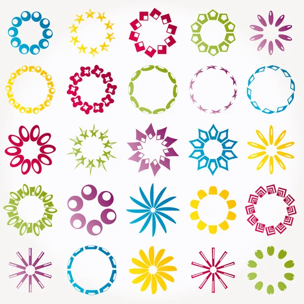 Vector logos- colorful version — Stock Vector