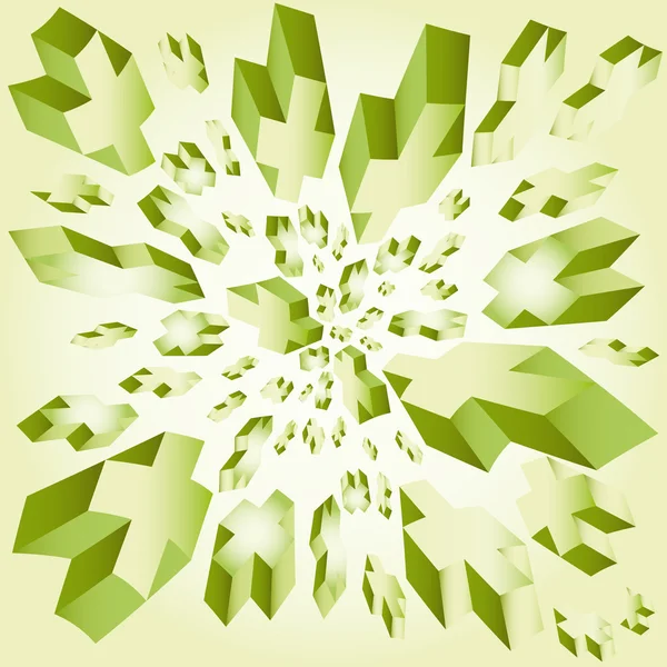 Cruces geométricas 3d vector ilustración Cubo Fondo — Vector de stock