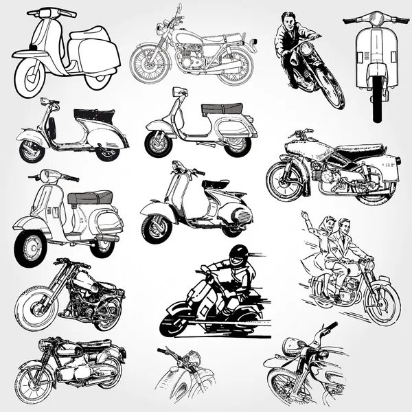 Motorfiets-set — Stockfoto
