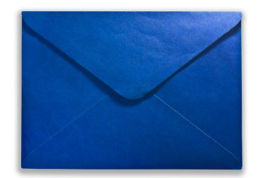 Blue color mail clipart