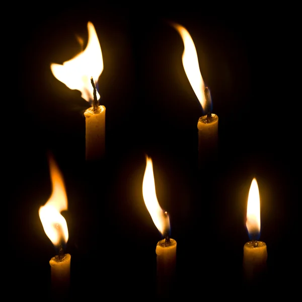 Kerzenfeuer — Stockfoto