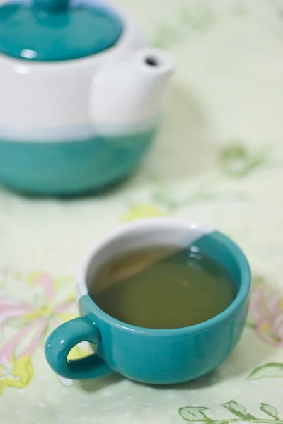 Tea and jar — Stock Photo, Image