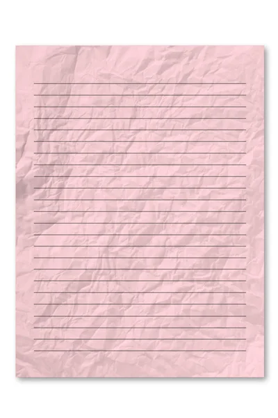 Różowy list papier — Zdjęcie stockowe