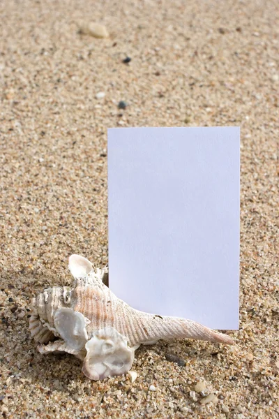 Nombre en la playa — Foto de Stock
