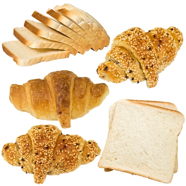 stock image Bread and croissant