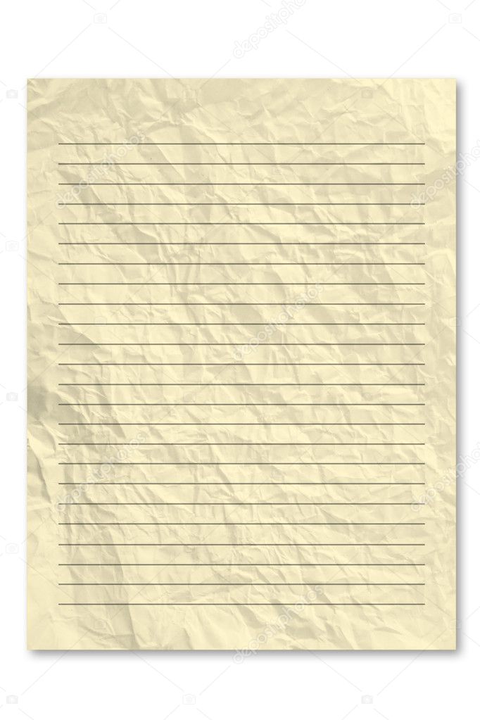 Yellow note paper