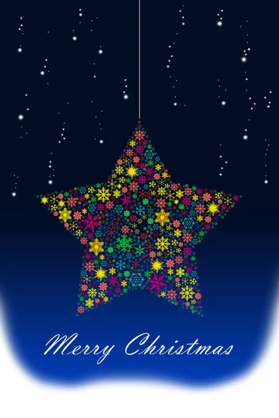 Christmas star background — Stock Photo, Image