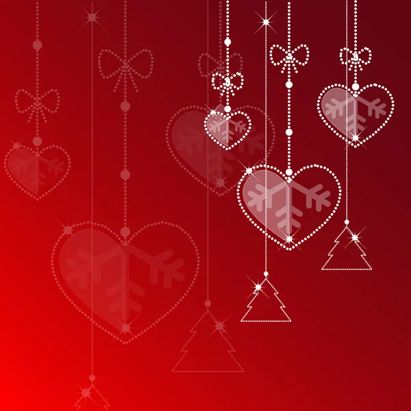Noël et amour — Image vectorielle