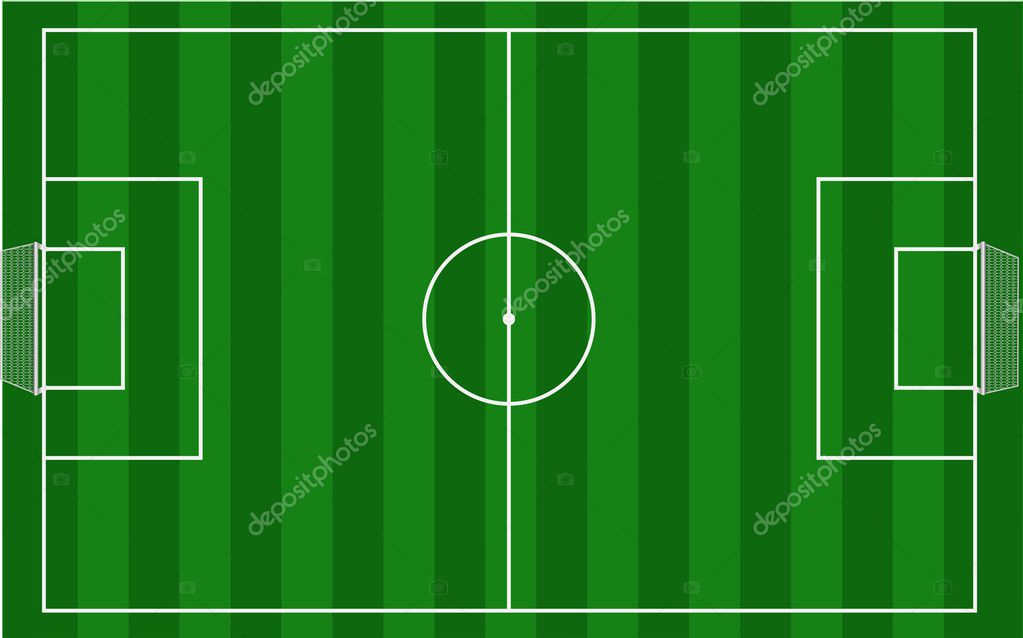 Soccer field. Vector. — Stock Vector © Diversphoto #4078748