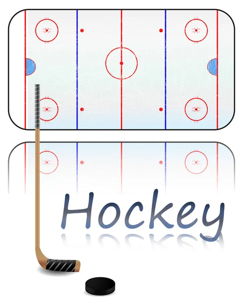 Campo de hockey — Vector de stock