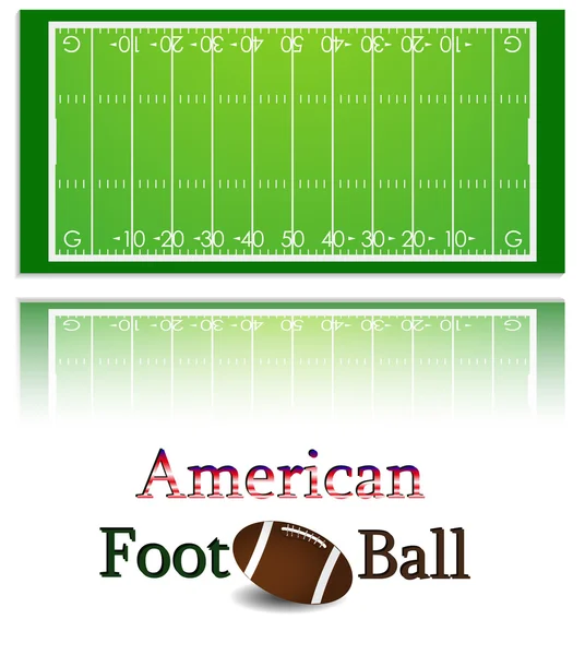 Американський футбол поля — стоковий вектор