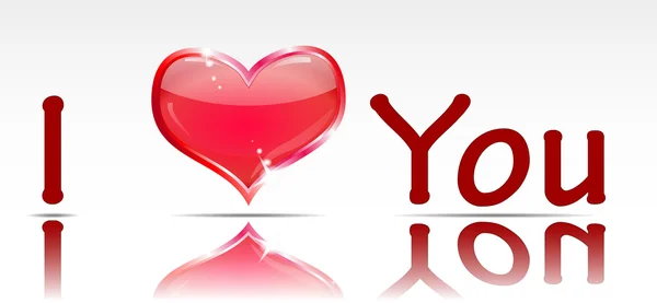A felirat, "i love you." — Stock Vector