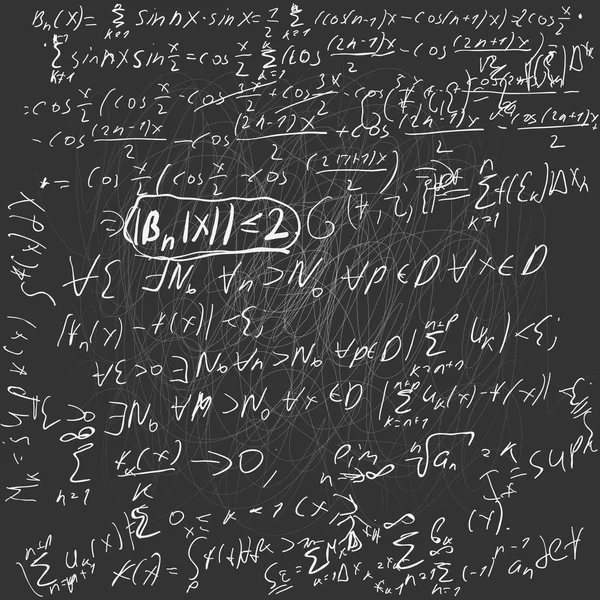 Школьный Совет Формулами Расписанием Алгебре Векторный Фон — стоковый вектор