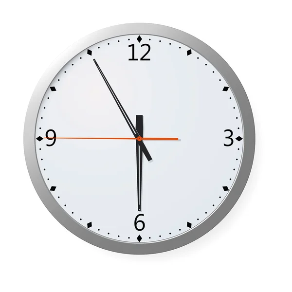 Horloge vectorielle sur un mur — Image vectorielle