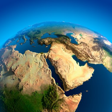 Ortadoğu uzaydan görünümü