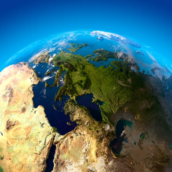 Вид на Европу с высоты спутников — стоковое фото
