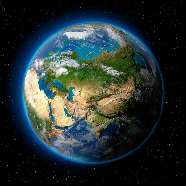 Earth in Space Royalty Free Stock Photos