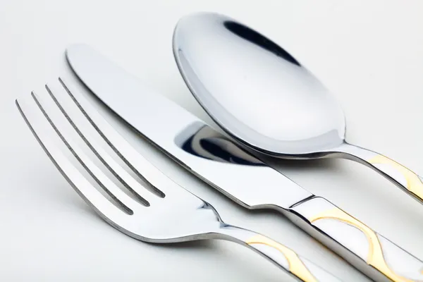 Coltello, forchetta, cucchiaio — Foto Stock