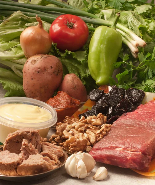 stock image Ingredients for roast meat