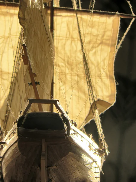 Modelo de navio de madeira — Fotografia de Stock