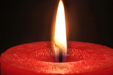 Red candle clipart