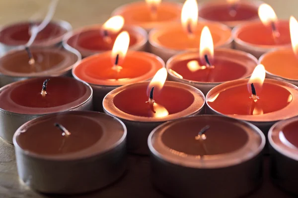 Christmas decoration candles — Stok fotoğraf