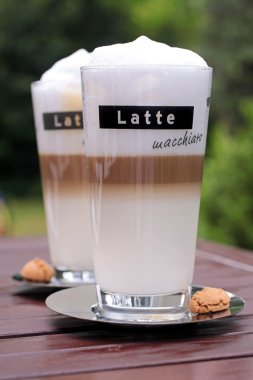 Latte Macchiato glasses clipart