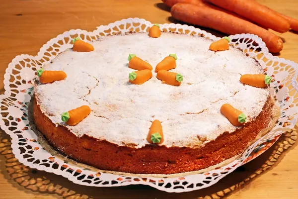 Морковный пирог — стоковое фото