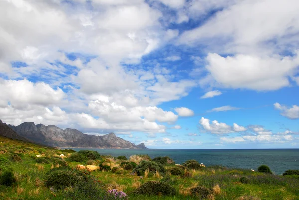 stock image Mountain landscape with dramatic clouds