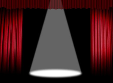 Stage light beam clipart