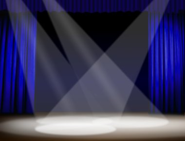 Stage light clipart