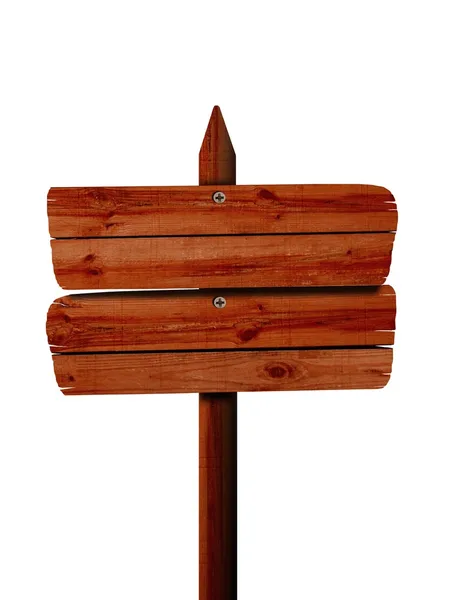 Dřevěné vývěsní štít — Stock fotografie