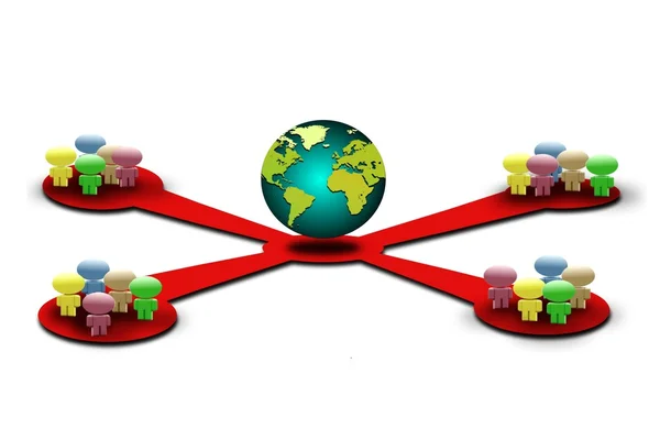 Global network — Stock Photo, Image