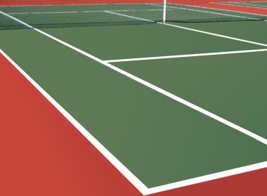 Tennis court clipart