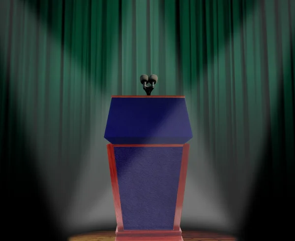 Podium op het podium — Stockfoto