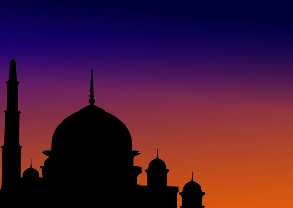 Мечеть на світанку — стокове фото