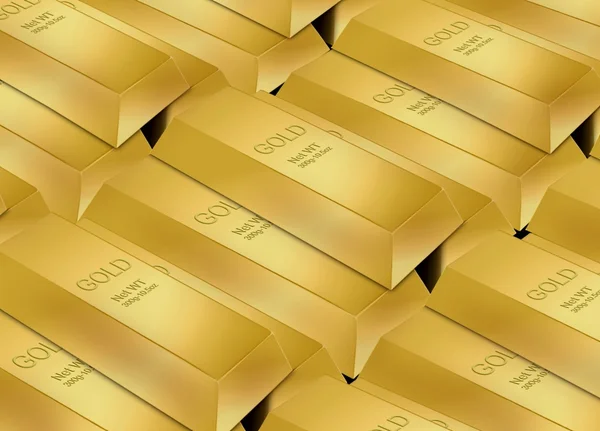 Gold bar stack — Stock Photo, Image