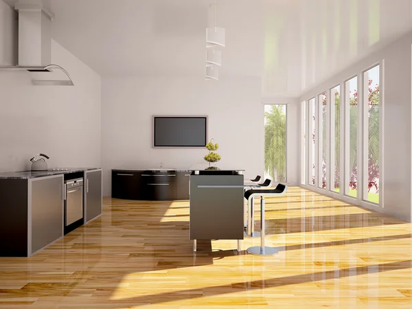 Moderne interieur van keuken — Stockfoto