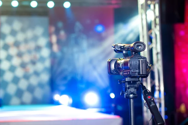 stock image Close up of a camera near the podium