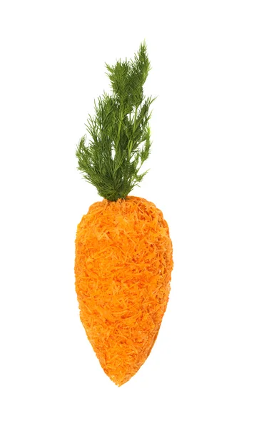 Изолированная Яркая Морковь Салата Фенхелем — стоковое фото