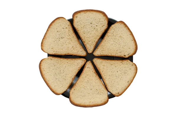 Toasts sur une assiette — Photo