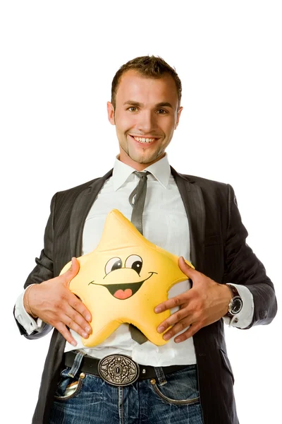 The happy young man — Stock Photo, Image