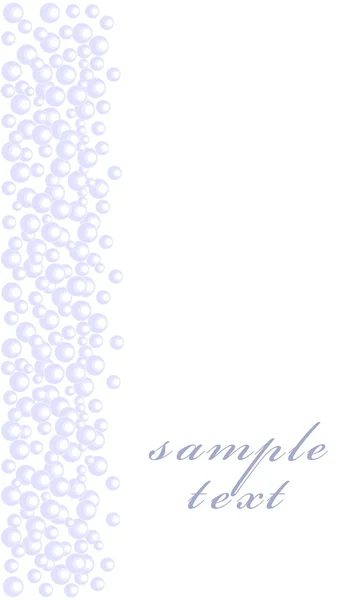 Postcard with blue bubbles — Stock Vector
