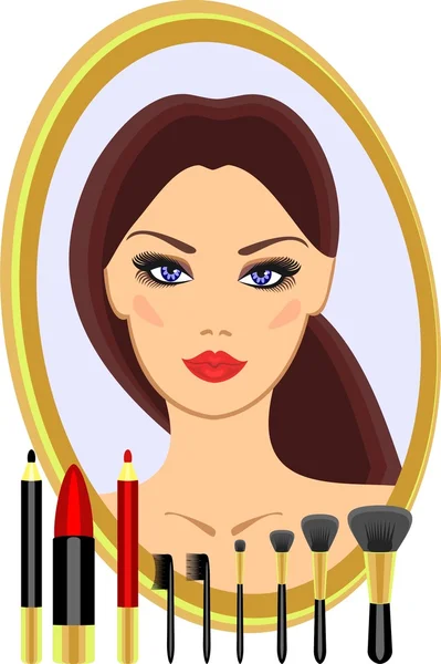 Maquillaje — Vector de stock