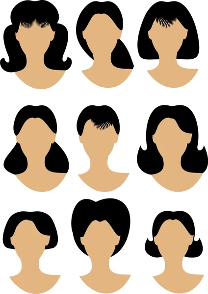 Peinados — Archivo Imágenes Vectoriales